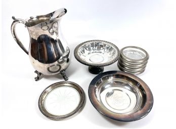 Lot Of Antique Silver-plate