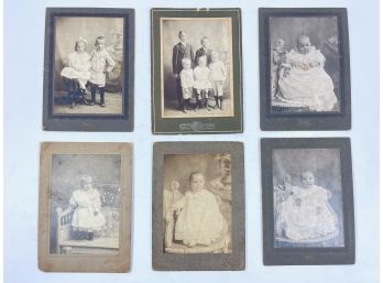 6x 1870s Cabinet Photographs - Rogers Studio - New Haven Conn