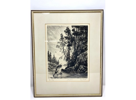 1966 Signed And Numbered Norman Merritt Etching