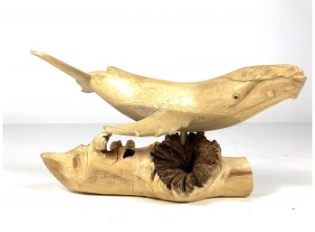 Hand Carved And Signed Humpback Whale