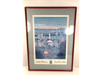 Michel Delacroix Signed Special Olympics Poster