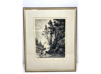 1966 Signed And Numbered Norman Merritt Etching