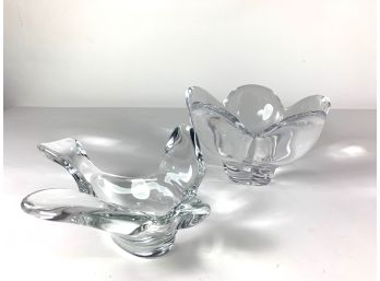 Orrefors Bowl And Glass Dove Bowl