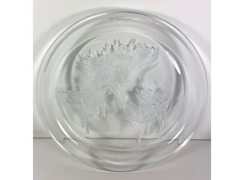 Mikasa Glass Floral Platter
