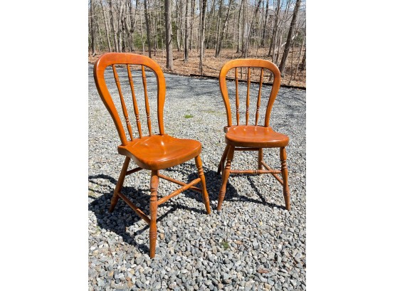Pair Of Antique 'Tell City' Chairs