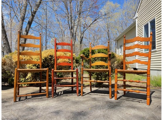 Lot Of 4 Ladderback Chairs