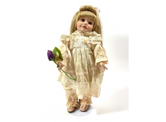 Antique 'beverly Parker' Collectible Porcelain Doll