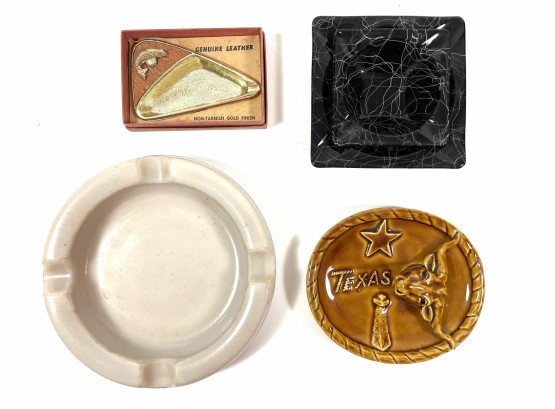 Lot Of Mid-century Ashtrays/trinket Dishes