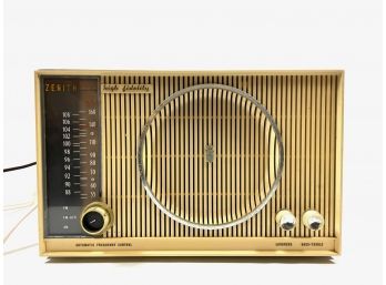 Walnut Mid-century Zenith High Fidelity Radio