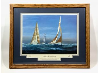 Thompson's Limited Edition Lithograph - America's Cup - Yacht Racing