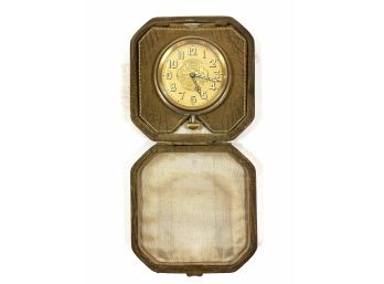 Beautiful Gold Leaf Art Deco Grenad Pocket Watch - 'masons - Lodge No. 751'