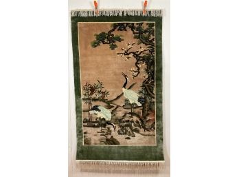 Antique Chinese Hand-tied Silk Tapestry/Rug