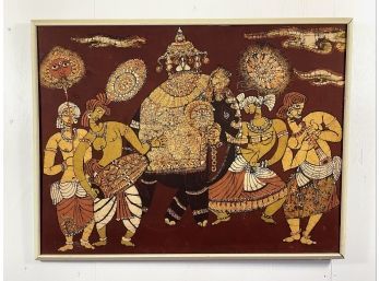 Original Framed Textile Artwork - India