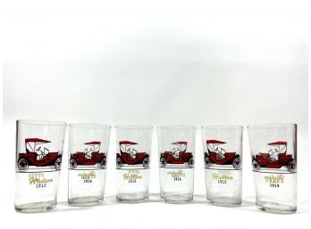 Set Of 6 Mid-century Cocktail Glasses