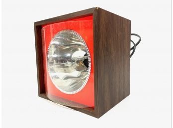 Mid-century Walnut Cased Strobe Light - Includes Original Box