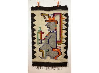 Vintage Hand-tied South American Tapestry
