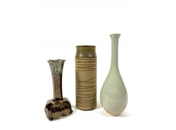Lot Of Vintage Ceramic Pottery Vases
