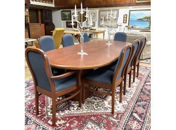 Large Mahogany Table & 8 Chairs