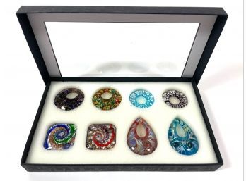 Art Glass Pendants & Necklaces - Including Case