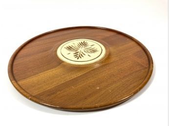 Pigeon Forge Pottery - Walnut & Pottery Charcuterie Dish