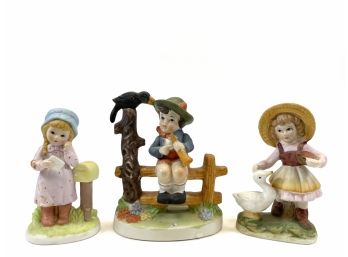 Vintage 'new England Collectors Society' Porcelain Figurines
