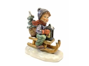 Goebel Porcelain Hummel Figurine 'ride Into Christmas' #396