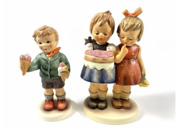 Goebel Porcelain Hummel Figurines 'Happy Birthday'#176/0 & 'parlor Pal' #2293