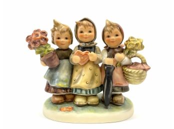Rare Limited Edition Goebel Porcelain Hummel Figurine 'trio Of Wishes' #721