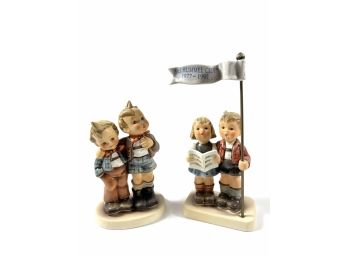 Goebel Porcelain Hummel Figurines 'celebrate With Song' & 'Max And Moritz'