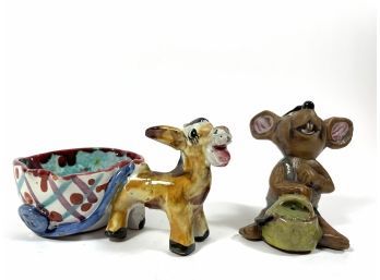 Vintage Italian Pottery Animals