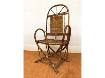 Spectacular Bentwood Woven Arm Chair