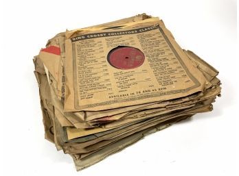 Large Lot Of Antique Records In Original Sleeves