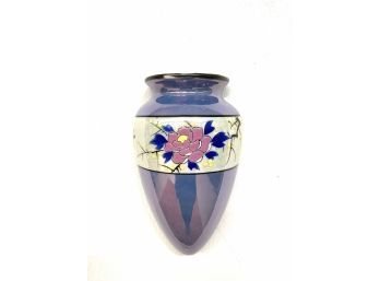 Antique Hand-painted Japanese Ceramic Wall Flower Vase