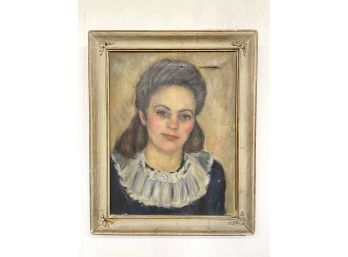 Original 19th C. Framed Oil Portrait