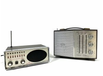 Vintage Electra Bearcat IV Scanner & Silvertone Radio