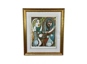 Authentic Limited Pablo Picasso Estate Lithograph 'Girl Before Mirror' 104/500
