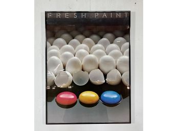 Vintage 'Fresh Paint' Primary Color Poster