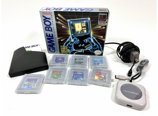 Original Nintendo Gameboy, Games & TV Adapter
