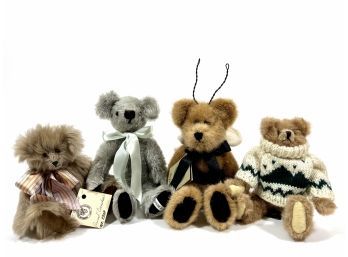 (4) Vintage Collectible Mohair Bears