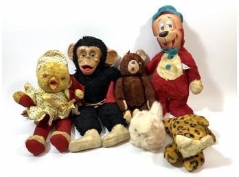 Lot Of Antique Animal Toys/dolls