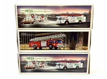 (3) Hess Collectible Trucks - Original Boxes