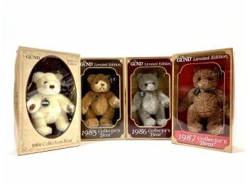 (4) Limited Edition GUND Bears - Original Boxes