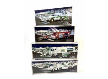 (4) Hess Collectible Trucks - Original Boxes