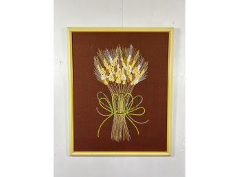 Tied Wheat Art - Hand Made And Framed