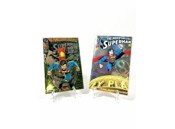 (2) Holographic Superman Comics 1993
