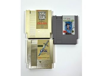 Zelda, Zelda II & Castlevania II - Nintendo Entertainment System