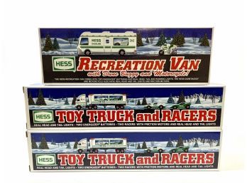 (3) Hess Collectible Trucks - Original Boxes