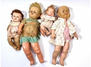 (4) Antique Dolls