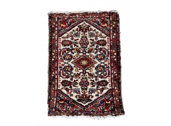 Antique Persian Heriz Hand-tied Prayer Rug