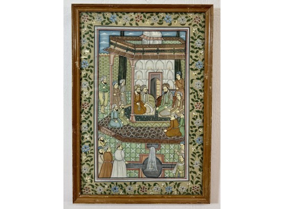 Antique Framed Original Mughal Painting - India